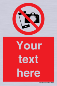 Custom No filming or photography